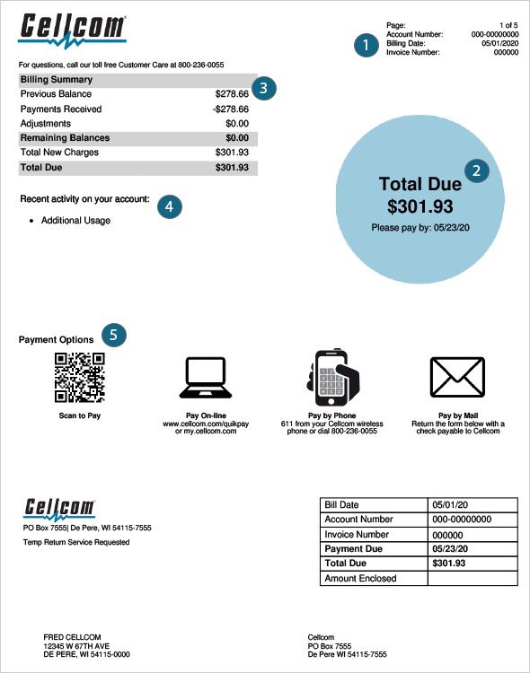 Sample Invoice Page 1