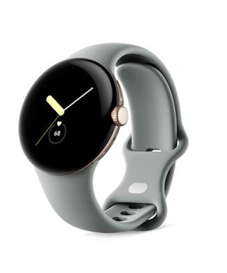 GooglePixelWatch Champagne Hazel side