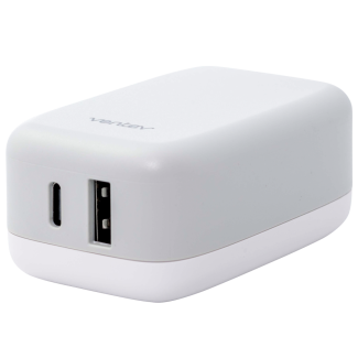 Ventev 27W Dual USB C and USB A Wall Charger - White