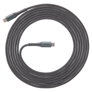 Chargesync Alloy USB C to USB C Cable 10ft - Steel