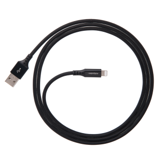 Chargesync USB A to Apple Lightning Cable 4ft - Black