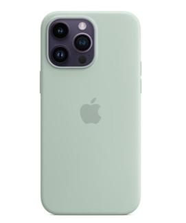 iPhone 14 Pro Max Silicone Case with Magsafe -Succulent