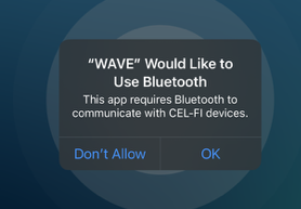 bluetooth request screen from celfi