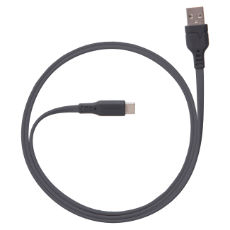 USB Type C  to C Flat Cable 3.3ft Grey