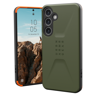 Olive UAG phone case for the Samsung Galaxy S24+