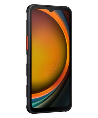 The Samsung Galaxy XCover7 Pro viewed from the front at an angle.