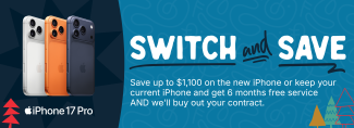 Holiday celyoubrations. Switch to Cellcom and get up to $1,100 off a phone