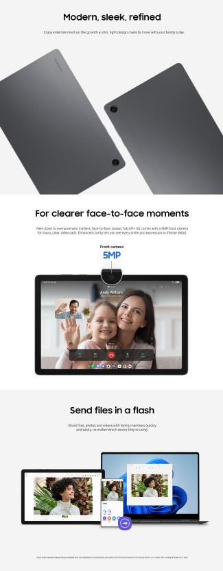 samsung galaxy tab A11+ features