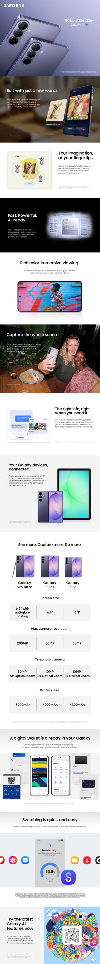 Samsung Galaxy S26 features