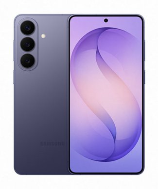 Samsung Galaxy S26+ cobalt violet front and back