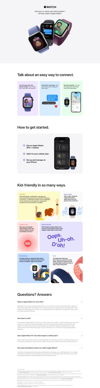 learn more about getting apple watch for your kids