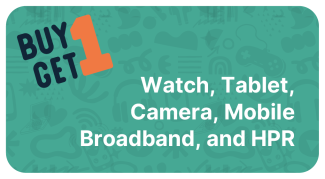 Buy one get one free on connected devices this year at celyoubrations