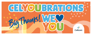 Thank you, big thanks for registering and attending our celyoubrations at Cellcom