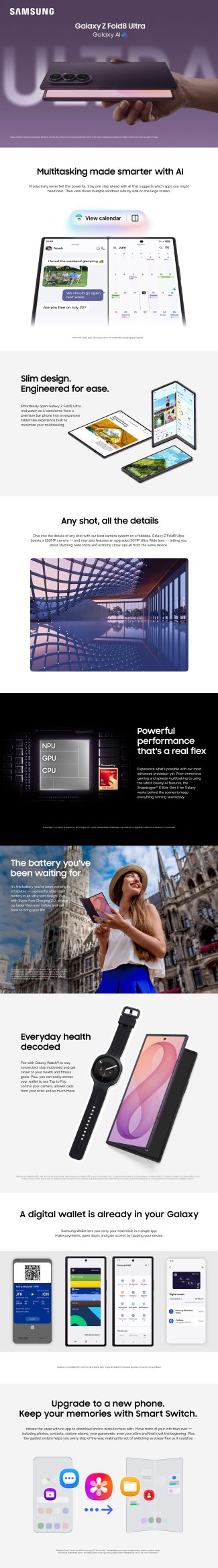 Samsung galaxy z fold8 ultra features