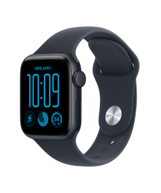 Watch SE 3 GPS + Cellular 40mm Midnight Aluminum Case with Navy Sport Band - S/M