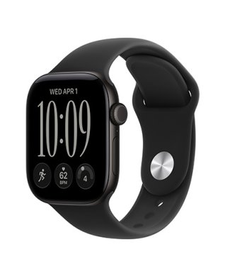 Watch Series 12 GPS + Cellular 42mm Black Aluminum Case with Black Sport Band