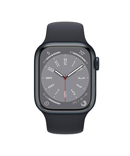AppleWatch8 41mm MidnightAluminum_Midnightband front