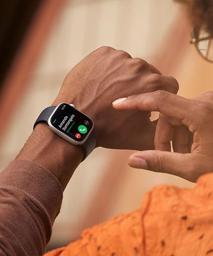 AppleWatch8 41mm MidnightAluminum calling