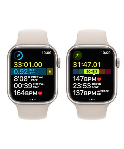 AppleWatch8 45mm StarlightAluminum activity
