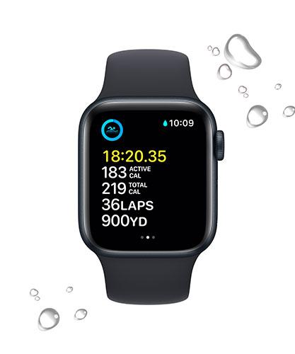 AppleWatchSE MidnightAluminum swim feature