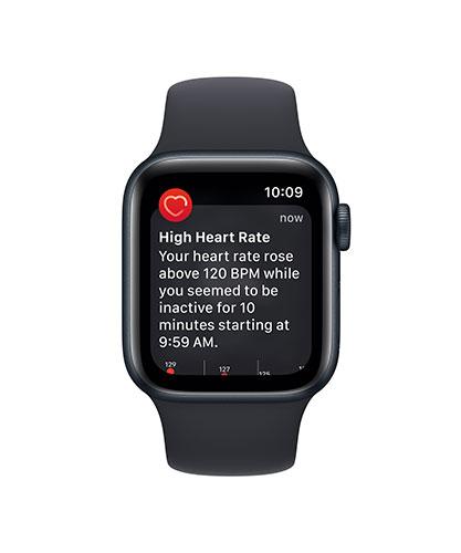 AppleWatchSE MidnightAluminum heartrate feature