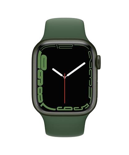 Watch Series 7 GPS + Cellular 41mm Green Aluminum Case w/Clover 