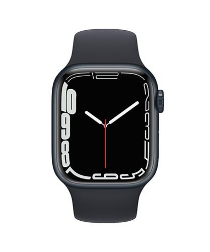 AppleWatchSeries7 41mm Midnight Midnight band front