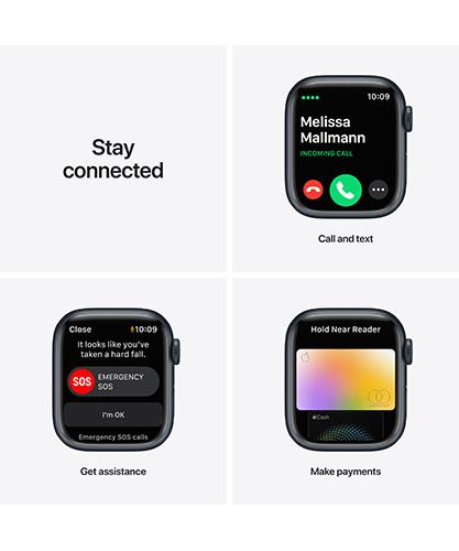 AppleWatchSeries7 41mm Midnight connection