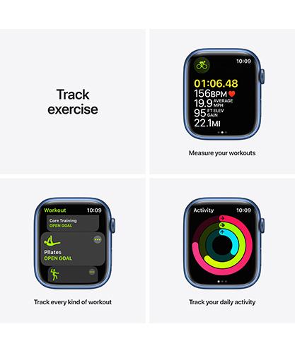 AppleWatchSeries7 45mm Blue Abyss activity