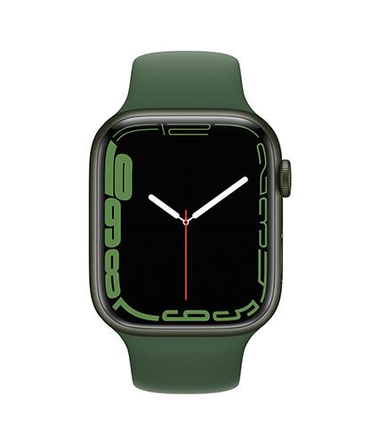 AppleWatchSeries7 45mm Green Clover front