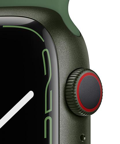 AppleWatchSeries7 45mm Green Clover close up