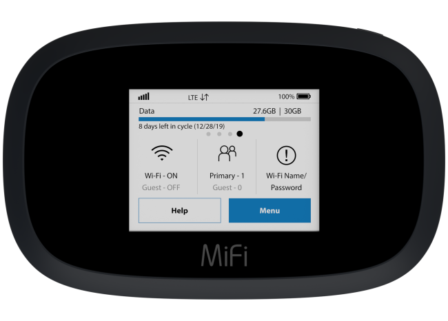 MiFi8000 top
