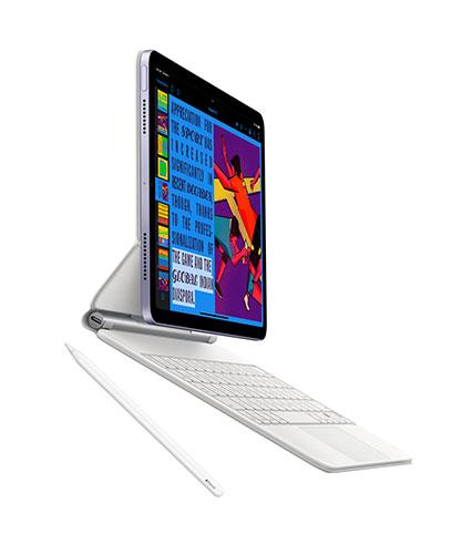 iPad Air Space Gray with keyboard