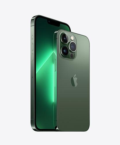 iPhone13 Pro Alpine Green front and back