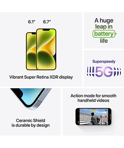 iPhone 14 Plus-Big Super Retina XDR display, All Day Battery