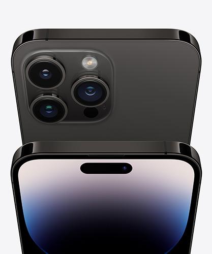 iPhone14 Pro Space Black top view