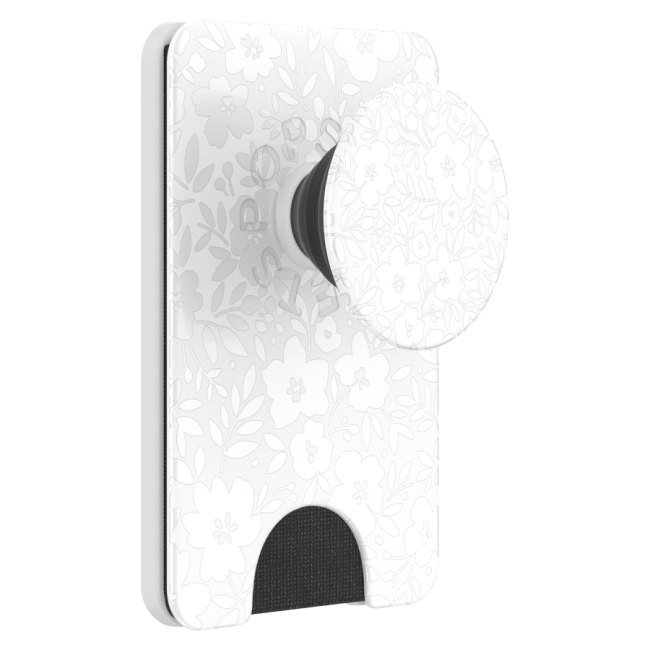 PopSockets PopWallet Plus for Apple MagSafe - Blanc Fresh