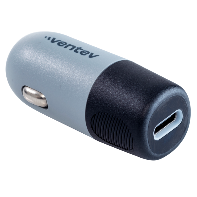 Ventev 20W USB C PD Car Charger - Dark Gray