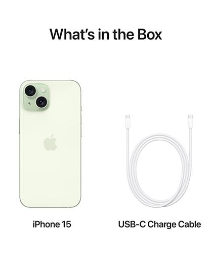 iPhone 15 Green what's in the box