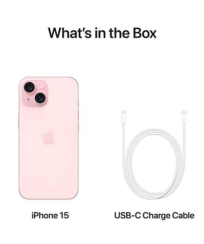 iPhone 15 Pink what's in the box