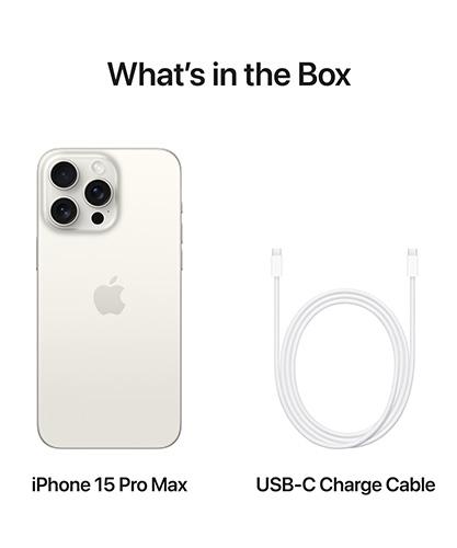iPhone 15 Pro Max White Titanium what's in the box