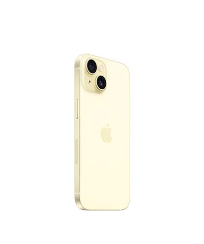 iPhone 15 Yellow back angle right