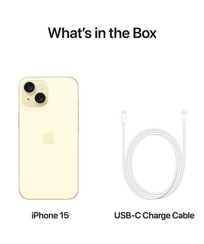 iPhone 15 Yellow what's in the box