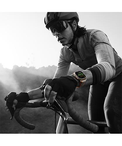 Apple Watch Ultra 2 Biking