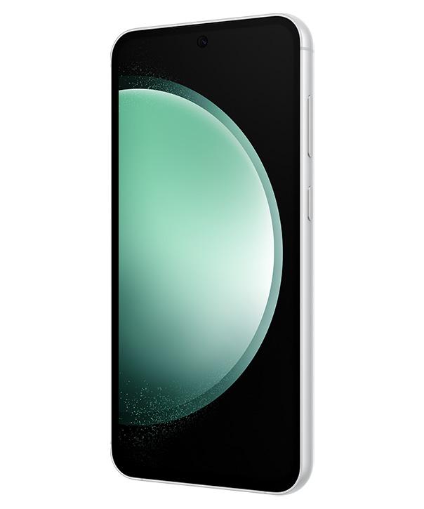 Samsung Galaxy S23 FE mint front angle left