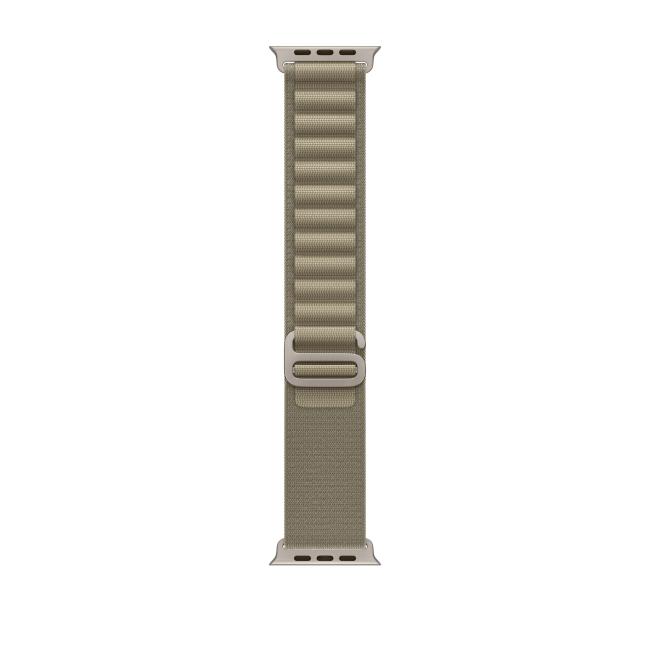 medium length olive alpine loop for the 49mm Apple Watch Ultra Series