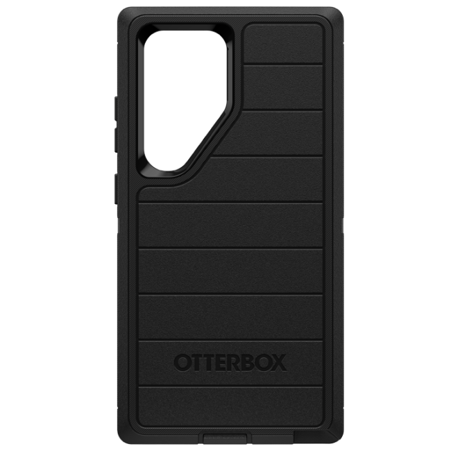 Black Defender phone case for the Samsung Galaxy S24