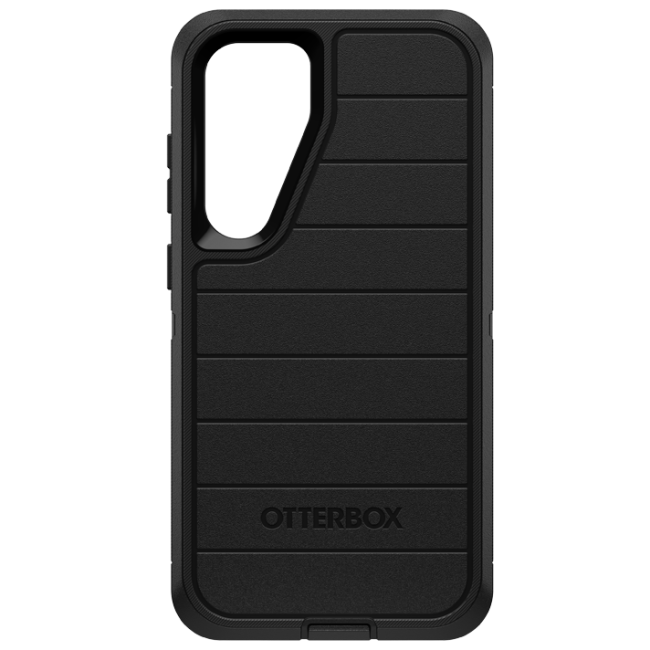 Black Defender phone case for the Samsung Galaxy S24+