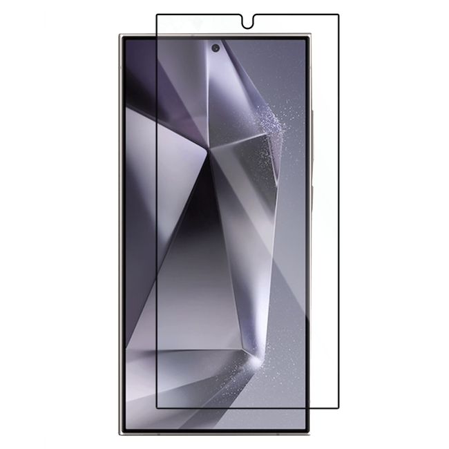 Screen guard for the Samsung Galaxy S24 Ultra next to the phone
