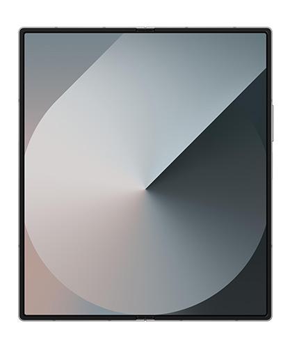 The Samsung Galaxy Fold 6 viewed unfolded from the front.